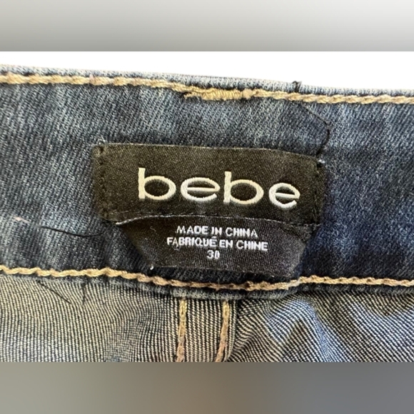 Bebe Jean EUC Denim Dark Wash Size 30 - Picture 9 of 11